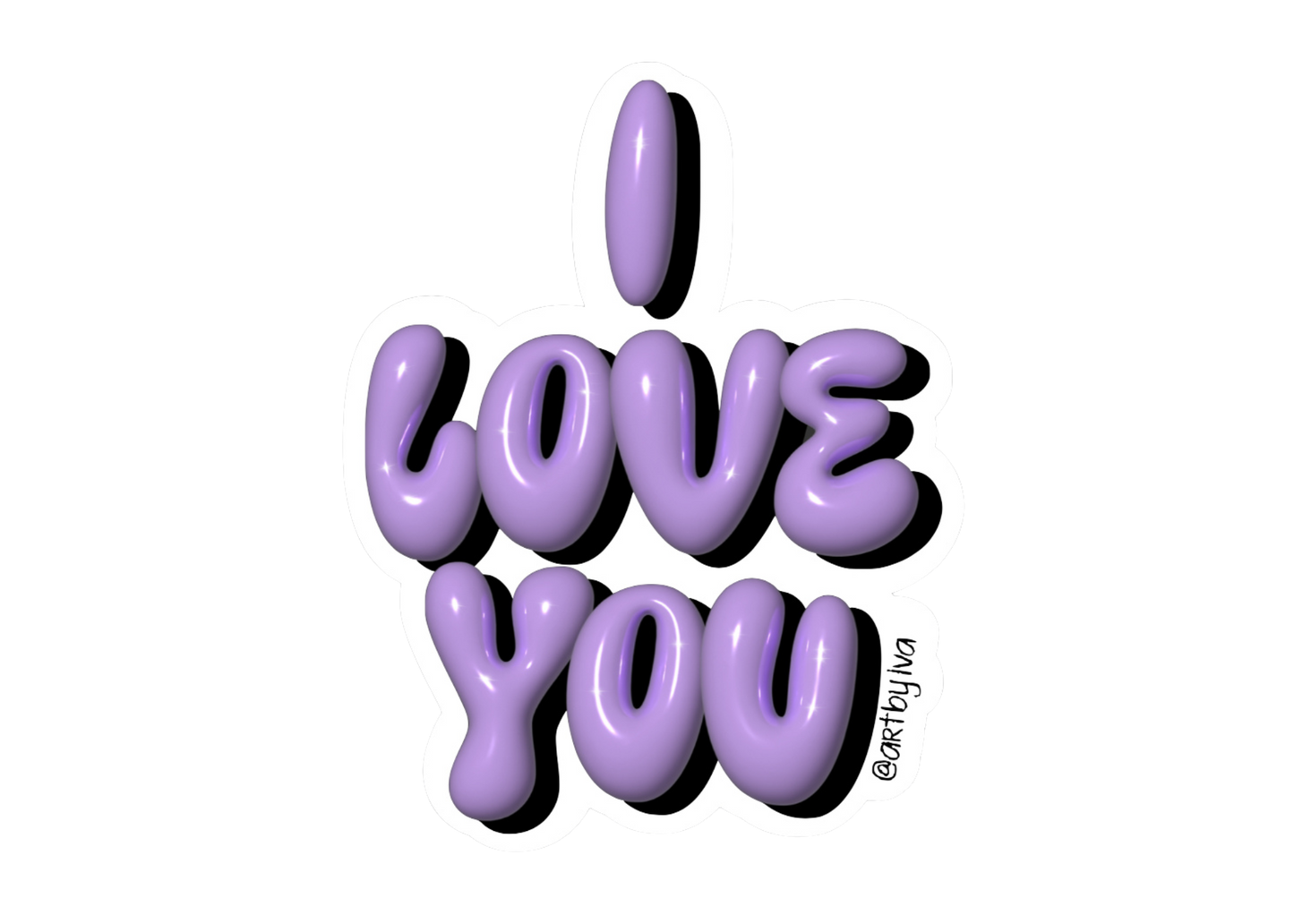 I love You- Sticker